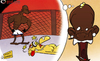 Cartoon: Balotelli dreams of UFC glory (small) by omomani tagged balotelli,ufc