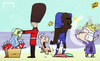 Cartoon: Balotelli fails England (small) by omomani tagged balotelli,england,italy,queen,elizabeth,world,cup,2014