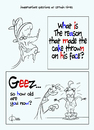 Cartoon: Birthday question (small) by omomani tagged birthday,cake,candle,goofy,question