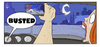 Cartoon: Busted (small) by omomani tagged police,girl,car,night,outdoor