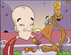 Cartoon: Celebration (small) by omomani tagged iniesta,world,cup,spain,octupos,barcelona