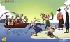 Cartoon: EPL stars miss the boat (small) by omomani tagged aaron,lennon,arsenal,champions,league,chelsea,ferguson,manchester,city,united,mancini,rafael,benitez,wenger