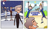 Cartoon: Goodbye Bernabeu (small) by omomani tagged casillas,chelsea,john,terry,lampard,mourinho,ramos,real,madrid,santiago,bernabeu,stamford,bridge