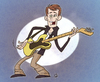 Cartoon: Jamie Gilder of JUiCE (small) by omomani tagged jamie,gilder,juice,uk,british,britin,england,rock,pop,music,guitar