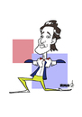 Cartoon: Mihai Eminescu (small) by omomani tagged mihai,eminescu,romania,poet,romanian