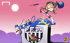 Cartoon: Mou little horse stumbles (small) by omomani tagged chelsea,mourinho,premier,league,west,bromwich