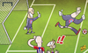 Cartoon: Neuer unleashed (small) by omomani tagged arjen,robben,bayern,munich,neuer,reina,ribery