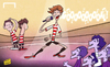 Cartoon: One Direction star (small) by omomani tagged doncaster,rovers,louis,tomlinson,one,direction