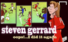 Cartoon: Oops! I did it again Gerrard (small) by omomani tagged arsenal,chelsea,demba,ba,drogba,henry,liverpool,premier,league,steven,gerrard