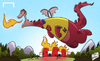 Cartoon: Ramsey the dragon (small) by omomani tagged aaron,ramsey,arsenal,cardiff,premier,league