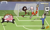 Cartoon: Robben dive sinks fuming Mexico (small) by omomani tagged arjen,robben,guillermo,ochoa,mexico,miguel,herrera,netherlands,pedro,proenca,world,cup,2014