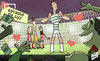 Cartoon: Ronaldo back in Lisbon (small) by omomani tagged arda,turan,atletico,madrid,champions,league,cristiano,ronaldo,estadio,da,luz,filipe,luis,real,sporting,lisbon,thibaut,courtois