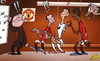 Cartoon: Ronaldo back on familiar ground (small) by omomani tagged antonio,valencia,champions,league,cristiano,ronaldo,ferguson,manchester,united,mourinho,real,madrid,ryan,giggs