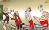 Cartoon: Rooney mocks class dunce RVP (small) by omomani tagged ferguson,manchester,united,nemanja,vidic,rooney,ryan,giggs,scholes,van,persie