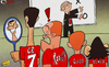 Cartoon: Rooney shocked at Ronaldo (small) by omomani tagged cristiano,ronaldo,ferguson,manchester,united,rooney,scholes,tevez