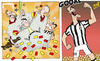 Cartoon: Royal rumble in Roma-Juve clash (small) by omomani tagged roma,juventus