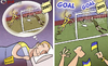 Cartoon: Shevchenko Ukrainian dream com (small) by omomani tagged euro 2012 shevchenko sweden ukraine