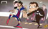 Cartoon: Suarez gearing up for debut (small) by omomani tagged barcelona,claudio,bravo,luis,enrique,suarez