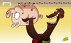 Cartoon: Superpig Balotelli new pet (small) by omomani tagged ac,milan,balotelli