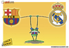 Cartoon: The steadfastness of Levante (small) by omomani tagged barcelona,frog,la,liga,levante,real,madrid,spain