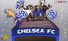 Cartoon: Unhappy Torres (small) by omomani tagged cech,champions,league,chelsea,drogba,john,terry,lampard,torres