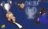 Cartoon: Victory written in the stars (small) by omomani tagged abramovich,champions,league,chelsea,di,matteo,drogba