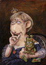 Cartoon: Der Froschkönig (small) by Uschi Heusel tagged prinz,ratte,ludwig,frosch,könig,prinzessin,merkel