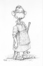 Cartoon: Die Platzreife (small) by Uschi Heusel tagged ratte,ludwig,natascha,handicap,golf,schläger,walter,loch,sportart,platzreife