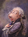 Cartoon: Louis Comte de Beaurat (small) by Uschi Heusel tagged ratte,ludwig,louis,mätresse,fingerpuppe,könig,versailles