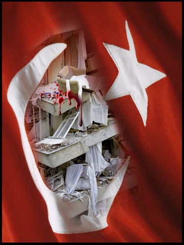 Cartoon: Earthquake in Turkey! (medium) by willemrasingart tagged turkey