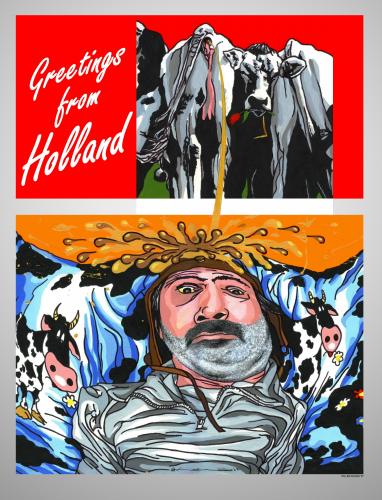 Cartoon: Greetings from Holland (medium) by willemrasingart tagged holland,