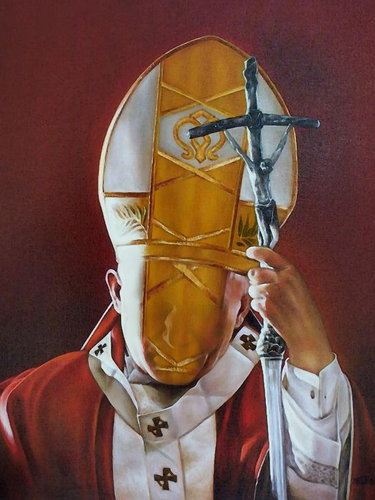 Cartoon: Pope John Paul! (medium) by willemrasingart tagged great,personalities