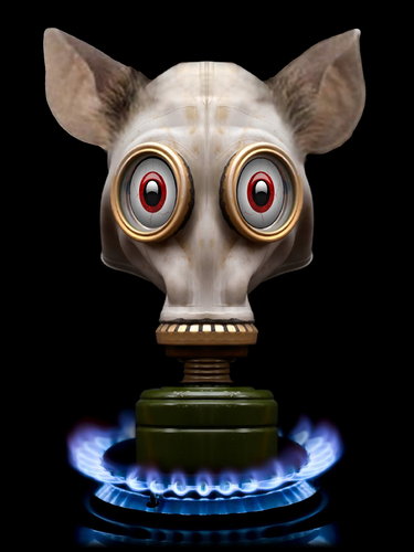 Cartoon: The gaschamber trick! (medium) by willemrasingart tagged mousekiller