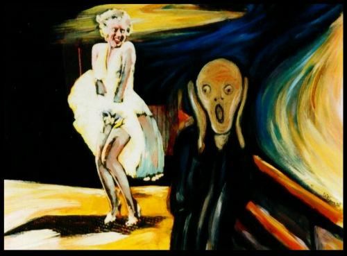 Cartoon: The scream (medium) by willemrasingart tagged art,