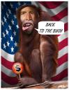Cartoon: Back to the bush! (small) by willemrasingart tagged america