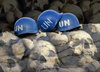 Cartoon: UN helmets! (small) by willemrasingart tagged un