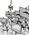 Cartoon: untitled (small) by andart tagged demonstration mass andart
