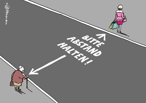 Abstand halten! Abstand halten!