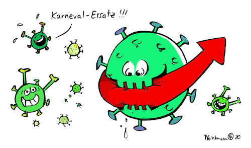 Cartoon: AfD statt Karneval (medium) by Pfohlmann tagged 2020,corona,coronavirus,pandemie,superspreader,ansteckung,parteitag,karneval,fasching,absage,infektion,2020,corona,coronavirus,pandemie,superspreader,ansteckung,parteitag,karneval,fasching,absage,infektion