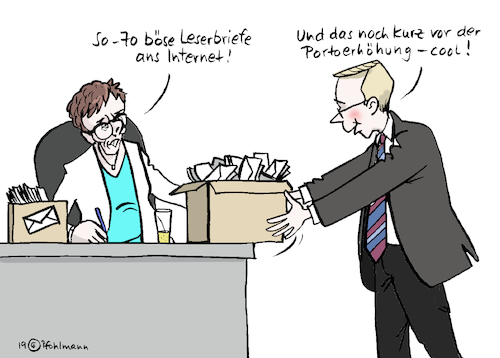 Cartoon: AKK Leserbriefe (medium) by Pfohlmann tagged akk,cdu,amthor,leserbriefe,internet,youtube,video,rezo,shitstorm,meinungsfreiheit,wahlkampf,regeln,twitter,regulierung,analog,digital,youtuber,akk,cdu,amthor,leserbriefe,internet,youtube,video,rezo,shitstorm,meinungsfreiheit,wahlkampf,regeln,twitter,regulierung,analog,digital,youtuber