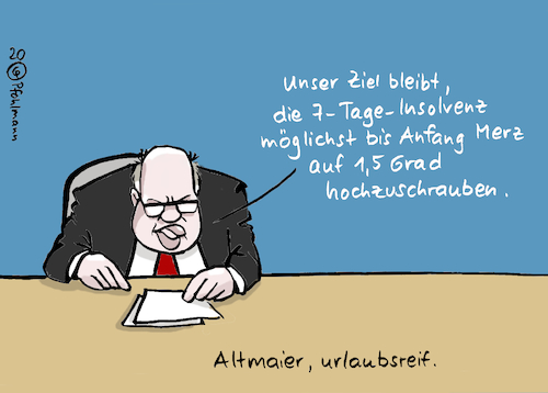 Altmaier urlaubsreif