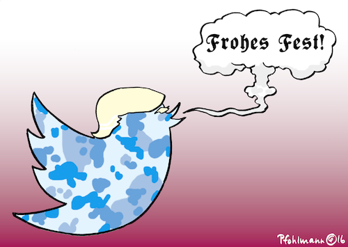 Cartoon: Atomgetwitter (medium) by Pfohlmann tagged karikatur,cartoon,2016,color,farbe,usa,global,trump,twitter,atomwaffen,nuklearwaffen,aufrüstung,internet,ankündigung,atompilz,präsident,us,karikatur,cartoon,2016,color,farbe,usa,global,trump,twitter,atomwaffen,nuklearwaffen,aufrüstung,internet,ankündigung,atompilz,präsident,us