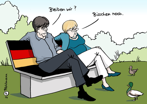 Cartoon: Bleiben sie? (medium) by Pfohlmann tagged cartoon,karikatur,wm,fußball,weltmeisterschaft,global,welt,2014,farbe,color,weltmeister,argentinien,finale,deutschland,brasilien,fußballweltmeisterschaft,angela,bundestrainer,löw,jogi,titel,merkel,bundeskanzlerin,rücktritt,bank,genießen,erfolg,karikatur,cartoon,color,farbe,2014,welt,global,weltmeisterschaft,fußball,wm,fußballweltmeisterschaft,brasilien,deutschland,finale,argentinien,weltmeister,titel,jogi,löw,bundestrainer,angela,merkel,bundeskanzlerin,rücktritt,bank,genießen,erfolg