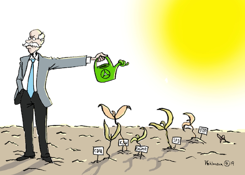 Cartoon: Daimler Spenden-Aus (medium) by Pfohlmann tagged daimler,spenden,parteispenden,parteien,pflanzen,sonne,hitze,hitzewelle,sommer,dürre,prognose,wettervorhersage,klima,gießkanne,durst,zetsche,daimler,spenden,parteispenden,parteien,pflanzen,sonne,hitze,hitzewelle,sommer,dürre,prognose,wettervorhersage,klima,gießkanne,durst,zetsche