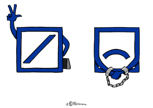 Cartoon: Deutsche Bank Logo (medium) by Pfohlmann tagged karikatur,cartoon,farbe,color,2018,deutschland,deutsche,bank,steuerhinterziehung,durchsuchung,polizei,akten,daten,steuerbetrug,hilfe,logo,karikatur,cartoon,farbe,color,2018,deutschland,deutsche,bank,steuerhinterziehung,durchsuchung,polizei,akten,daten,steuerbetrug,hilfe,logo