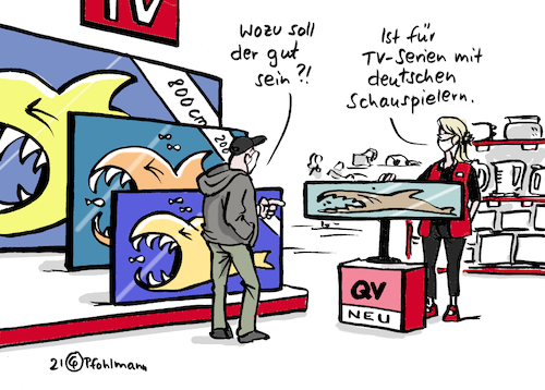 Cartoon: Deutsches Querfernsehen (medium) by Pfohlmann tagged querdenken,corona,schauspieler,allesaufdentisch,bruch,fernsehen,fernseher,tv,quer,bildschirm,querdenken,corona,schauspieler,allesaufdentisch,bruch,fernsehen,fernseher,tv,quer,bildschirm