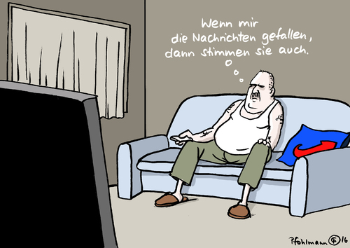 Cartoon: Die Nachrichten stimmen... (medium) by Pfohlmann tagged karikatur,cartoon,2016,color,farbe,deutschland,afd,pegida,rechts,rechte,populismus,populistisch,bürger,tv,fernsehen,nachrichten,presse,lügenpresse,stimmen,zustimmung,gefallen,demokratie,medien,misstrauen,vertrauen,vertrauenskrise,zuschauer,fernsehzuschauer,sofa,couch,karikatur,cartoon,2016,color,farbe,deutschland,afd,pegida,rechts,rechte,populismus,populistisch,bürger,tv,fernsehen,nachrichten,presse,lügenpresse,stimmen,zustimmung,gefallen,demokratie,medien,misstrauen,vertrauen,vertrauenskrise,zuschauer,fernsehzuschauer,sofa,couch