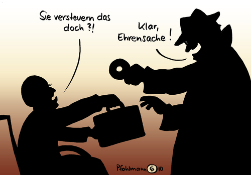 Cartoon: Die Übergabe (medium) by Pfohlmann tagged schäuble,finanzminister,cdu,steuersünder,steuerdaten,cd,datensatz,datensätze,übergabe,hehler,schweiz,steuerhinterziehung,steuerbetrug,schäuble,finanzminister,cdu,steuersünder,steuerdaten,cd,datensatz,datensätze,übergabe,hehler,schweiz,steuerhinterziehung,steuerbetrug,steuer,daten,datenhandel,datenraub