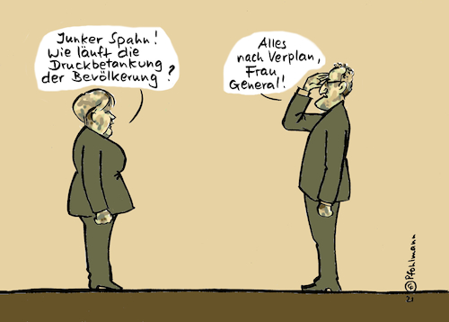 Cartoon: Druckbetankung Corona (medium) by Pfohlmann tagged corona,coronapandemie,pandemie,impfung,impfen,impfstrategie,spahn,merkel,gesundheit,krankheit,immun,herdenimmunität,medizin,druckbetankung,militär,befehl,gesundheitsminister,bundeskanzlerin,general,junker,bundeswehr,corona,coronapandemie,pandemie,impfung,impfen,impfstrategie,spahn,merkel,gesundheit,krankheit,immun,herdenimmunität,medizin,druckbetankung,militär,befehl,gesundheitsminister,bundeskanzlerin,general,junker,bundeswehr