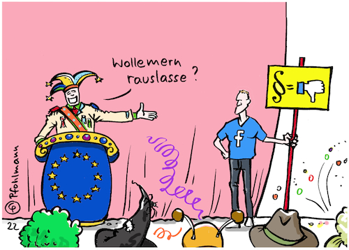 Cartoon: Facebook rauslassen (medium) by Pfohlmann tagged facebook,dsgvo,datenschutz,europa,eu,instagram,zuckerberg,karneval,fasching,büttenrede,narr,gesetze,internet,social,media,facebook,dsgvo,datenschutz,europa,eu,instagram,zuckerberg,karneval,fasching,büttenrede,narr,gesetze,internet,social,media